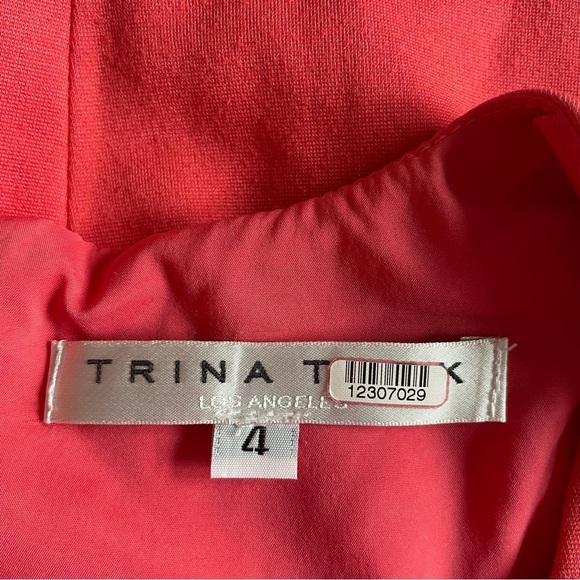 Trina Turk Ashton V-Neck Elbow-Sleeve Scuba Sheath Dress 30747 - Picture 5 of 6